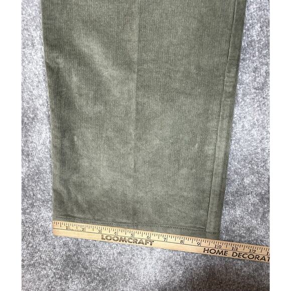 Sag Harbor Stretch Corduroy Bootcut Jeans Pants Womens Size 8 Green Pockets NWT - Picture 11 of 11